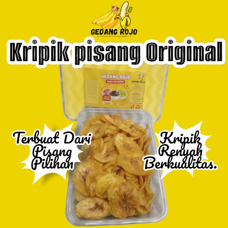 

Keripik pisang original manis gurih