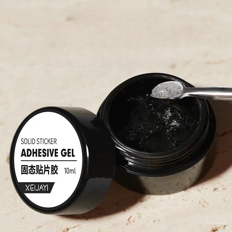 Adhesive Gel SOLID Fake Nails  Glue Gel / Lem soft Tip Kuat