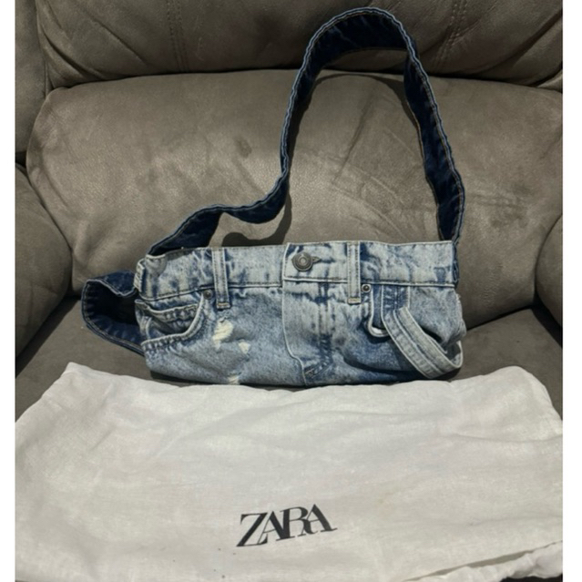 ZARA DENIM SHOULDER BAG