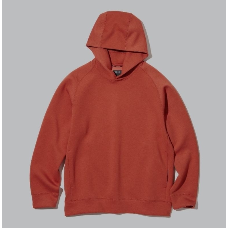 Jaket Uniqlo Pullover Sweat Dry Ultra Strech Orange Second M