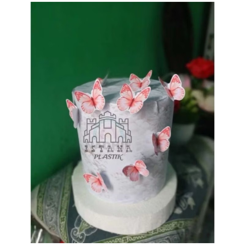 toper kue kupu kupu/kupu kupu/hiasan kue ulang tahun