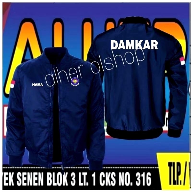 Jaket bordir damkar jaket damkar jaket bomber damkar jaket kerja damkar jaket seragam damkar jaket p