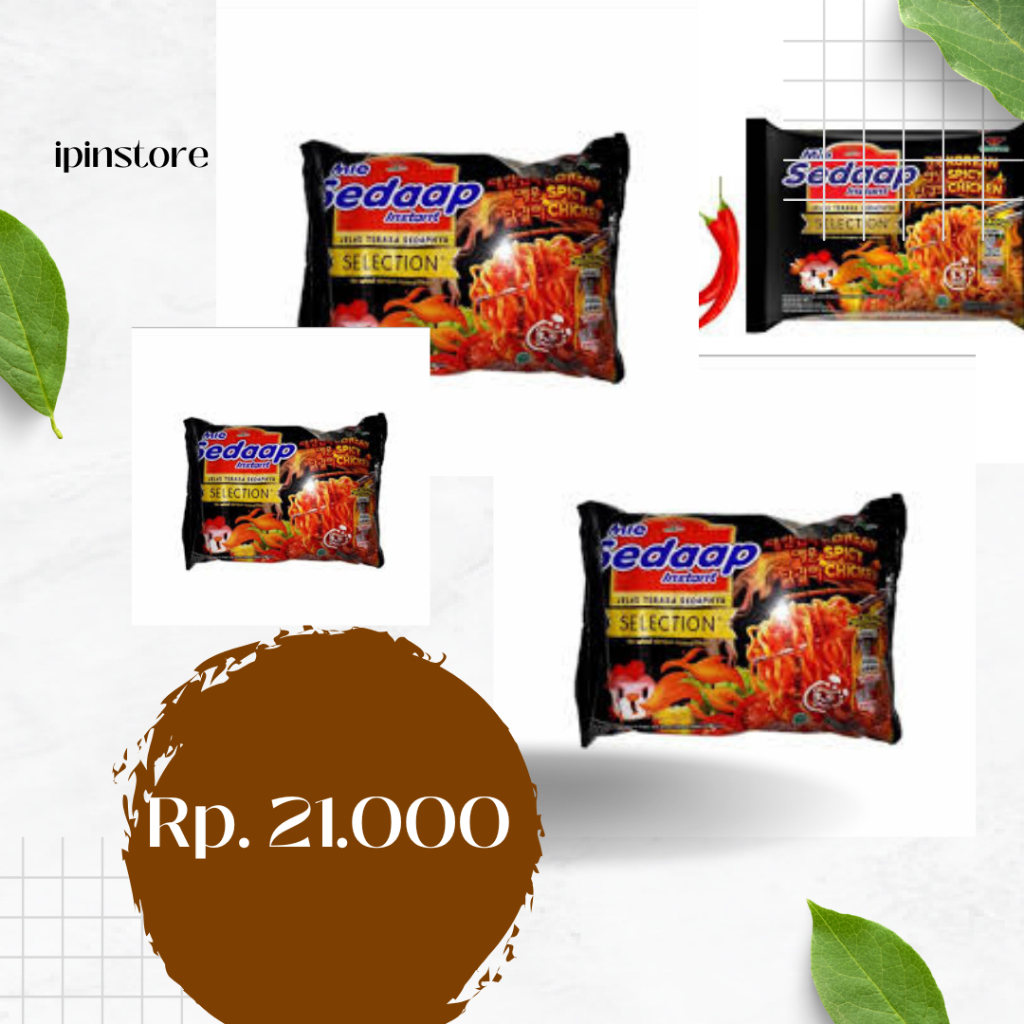 

MIE SEDAP KOREAN SPICY HARGA RP 112999 PER DUS