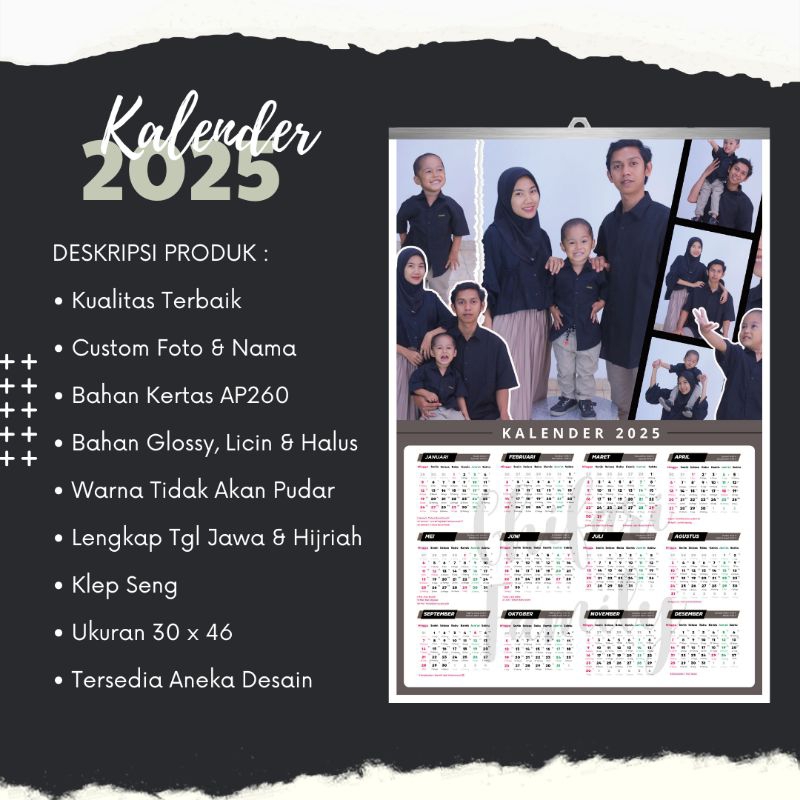 

Kalender Custom 2025 || Free Desain