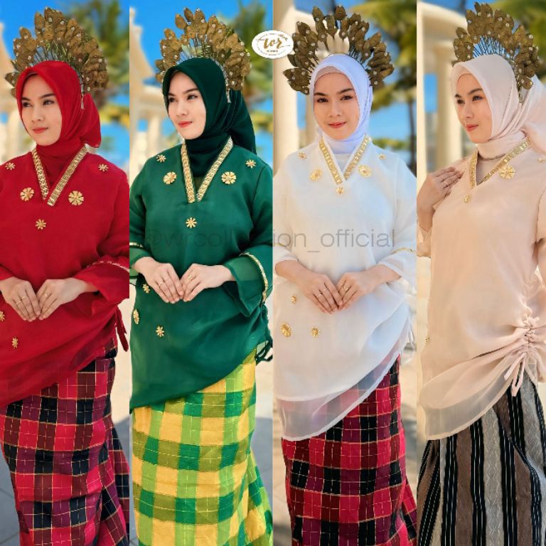ART G4J7 BAJU BODO ORGANZA  Baju Adat Bugis Asli