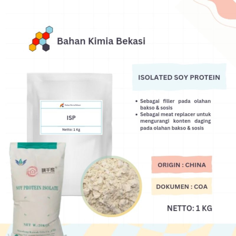 

ISP/ISOLATED SOY PROTEIN/FILLER MAKANAN/TEPUNG KEDELAI/FOOD GRADE
