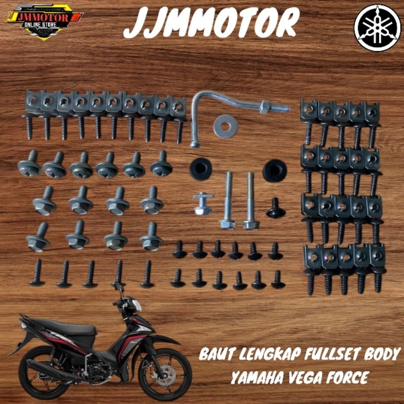 Baut Body Lengkap Yamaha Vega Force Fullset / Baut Full Set Bodi Lengkap Yamaha Vega Force