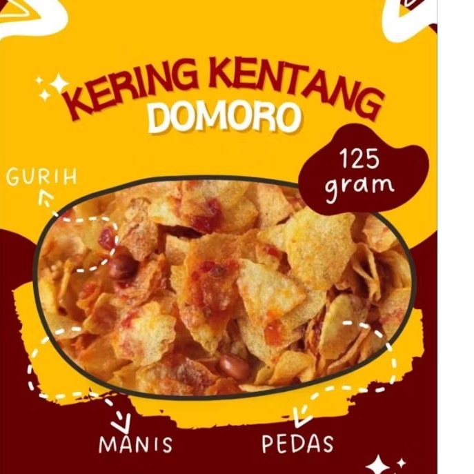 

Kering Kentang Domoro//cocok untuk lauk makan, camilan, oleh-oleh dll