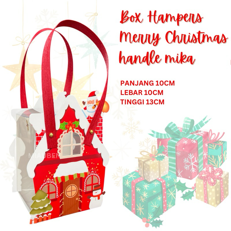 

isi 5 set Box hampers mika natal 10x10x13cm