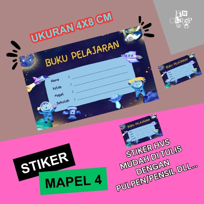 

Label Buku Pelajaran Sekolah - Stiker Mata Pelajaran