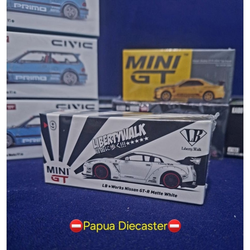 Mini GT LBWK Nissan GT-R (R35) Matte White
