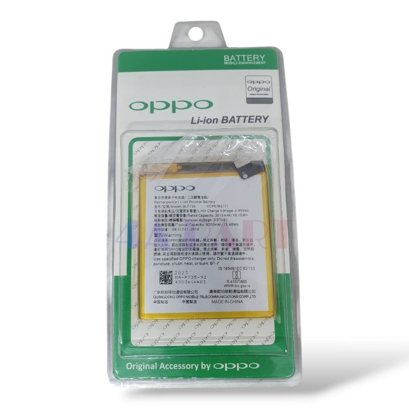 BATERAI OPPP RENO 2 / BATERAI OPPO BLP735 / BATARAI OPPO RENO 2 ORI 99
