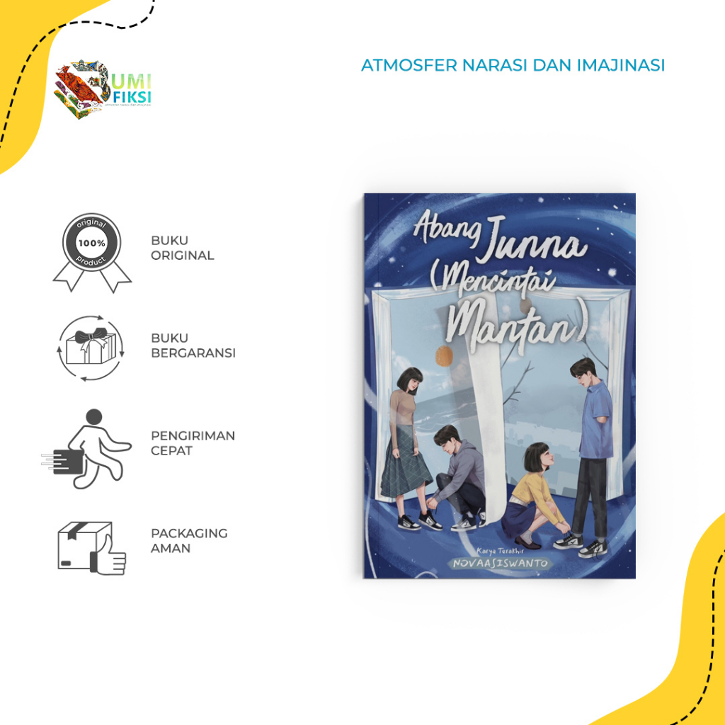 Buku Novel Abang Junna (Mencintai Mantan) - Novaasiswanto - Blackswan