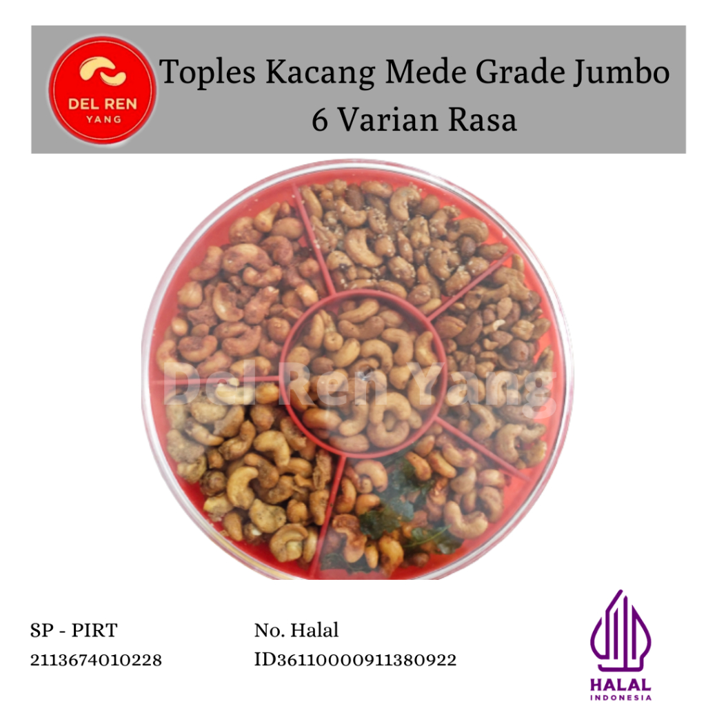 

145/tray . toples kacang mede grade jumbo ( rasa2 super biasa)