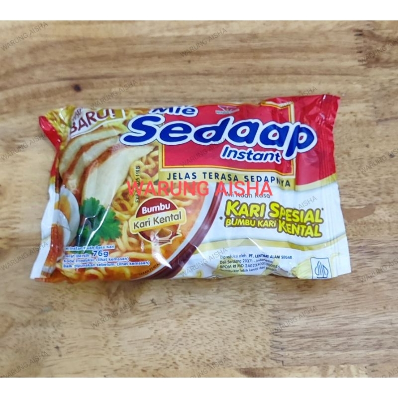 

Mi Instan Mie Sedaap Kari Spesial Bumbu Kari Kental 76 gr