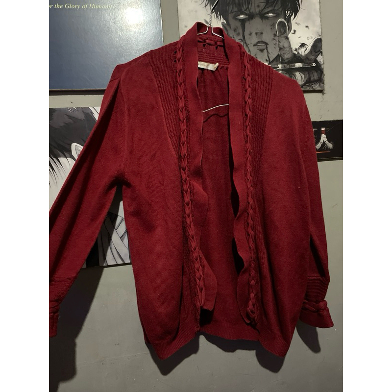 cardigan maroon
