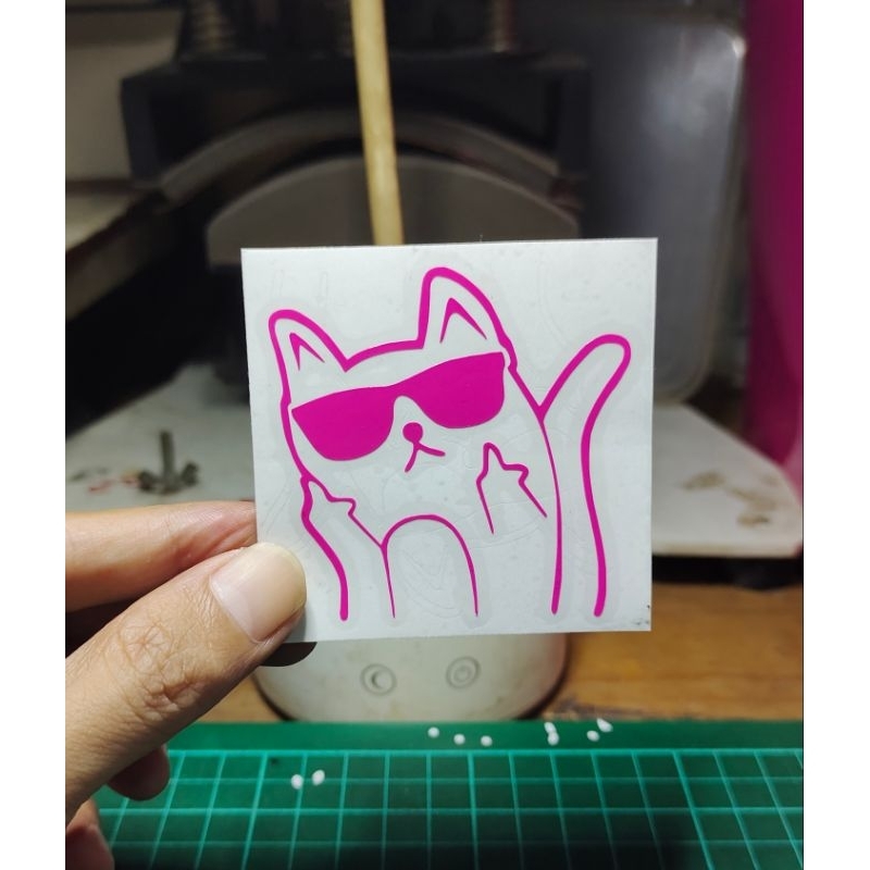 

stiker cutting kucing lucu sticker murah