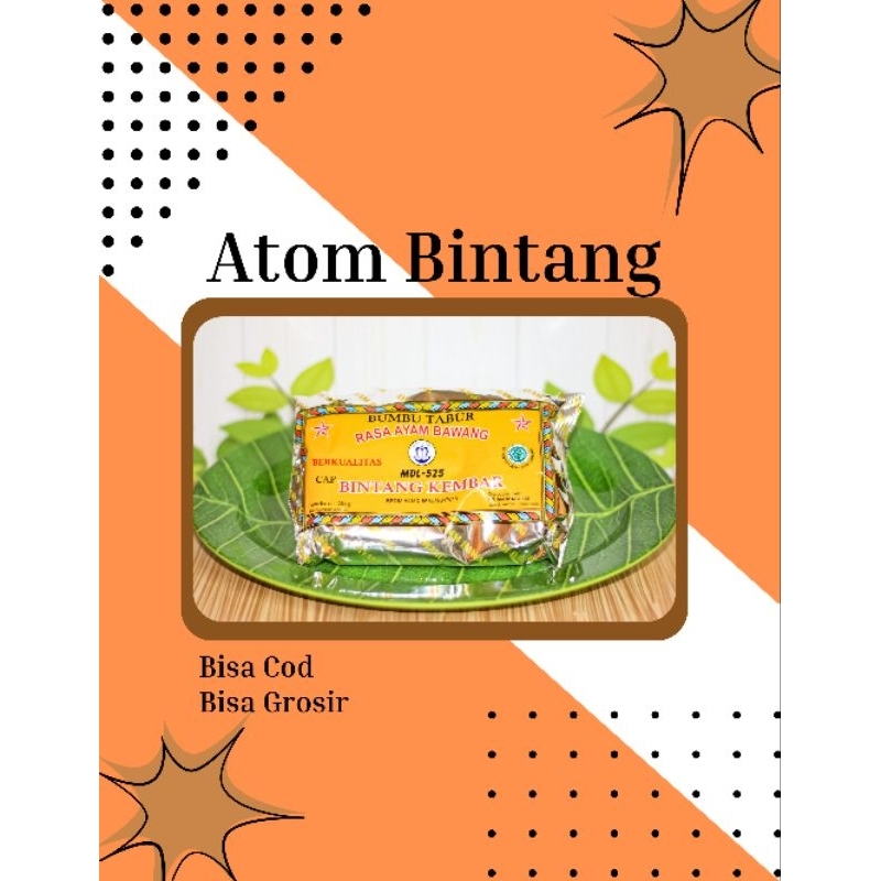 

Bumbu Atom Bumbu Tabur Cap Bintang Kembar Berkualitas 250grm