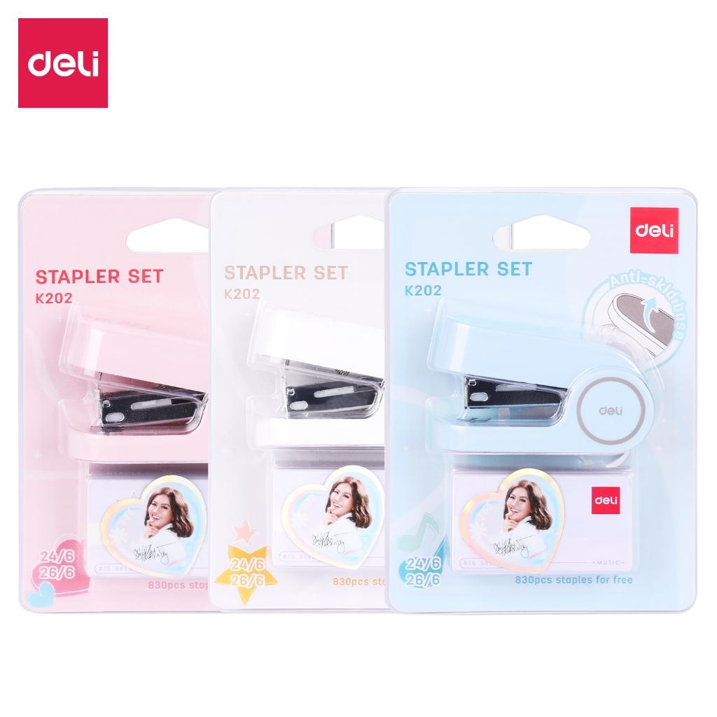

Deli Stapler Set - Edisi Spesial AGNEZ MO | Stapler Mini + Isi 830 Staples K202