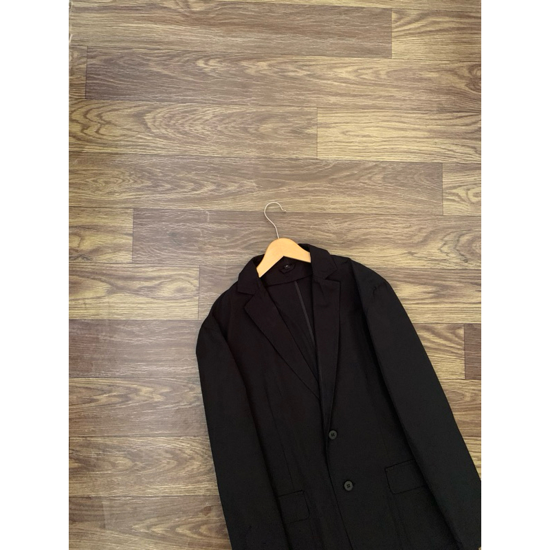 Blazer MUJI Branded Casual Gentlemen Black | M