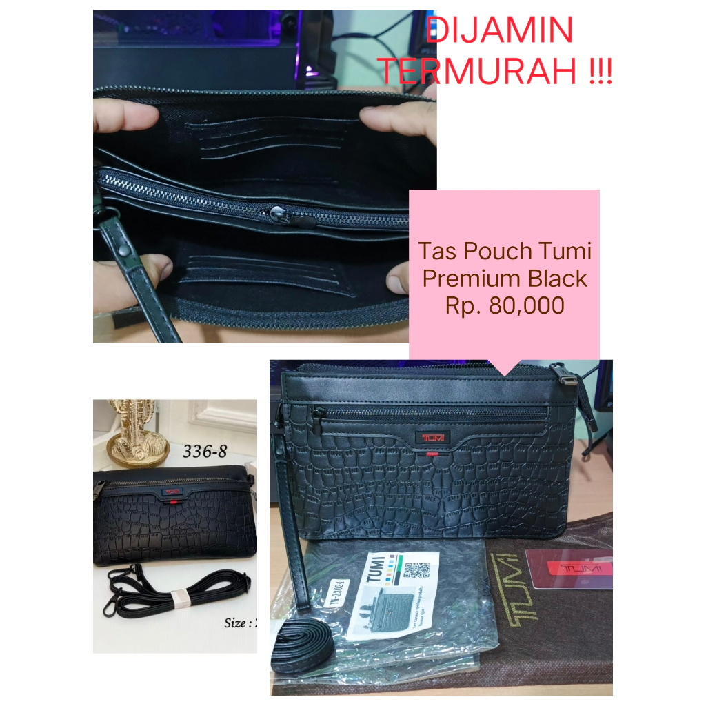 DIJAMIN TERMURAH  CLUTCH HANDBAG IMPORT TUMI TAS TANGAN PRIA WANITA UNISEX ORIGINAL 100% & BARANG BA