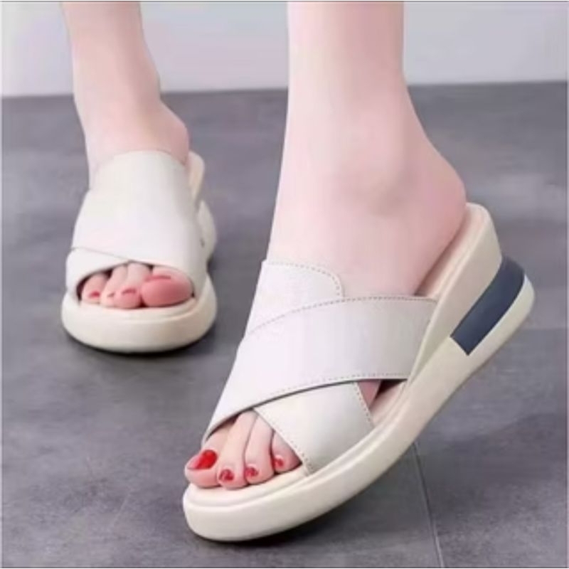 Haktinggi Wanita Weagnes Bisa Cod Sandal Santai Kondangan Fashion Wegjes Prmpuan Selop Slipone Weges