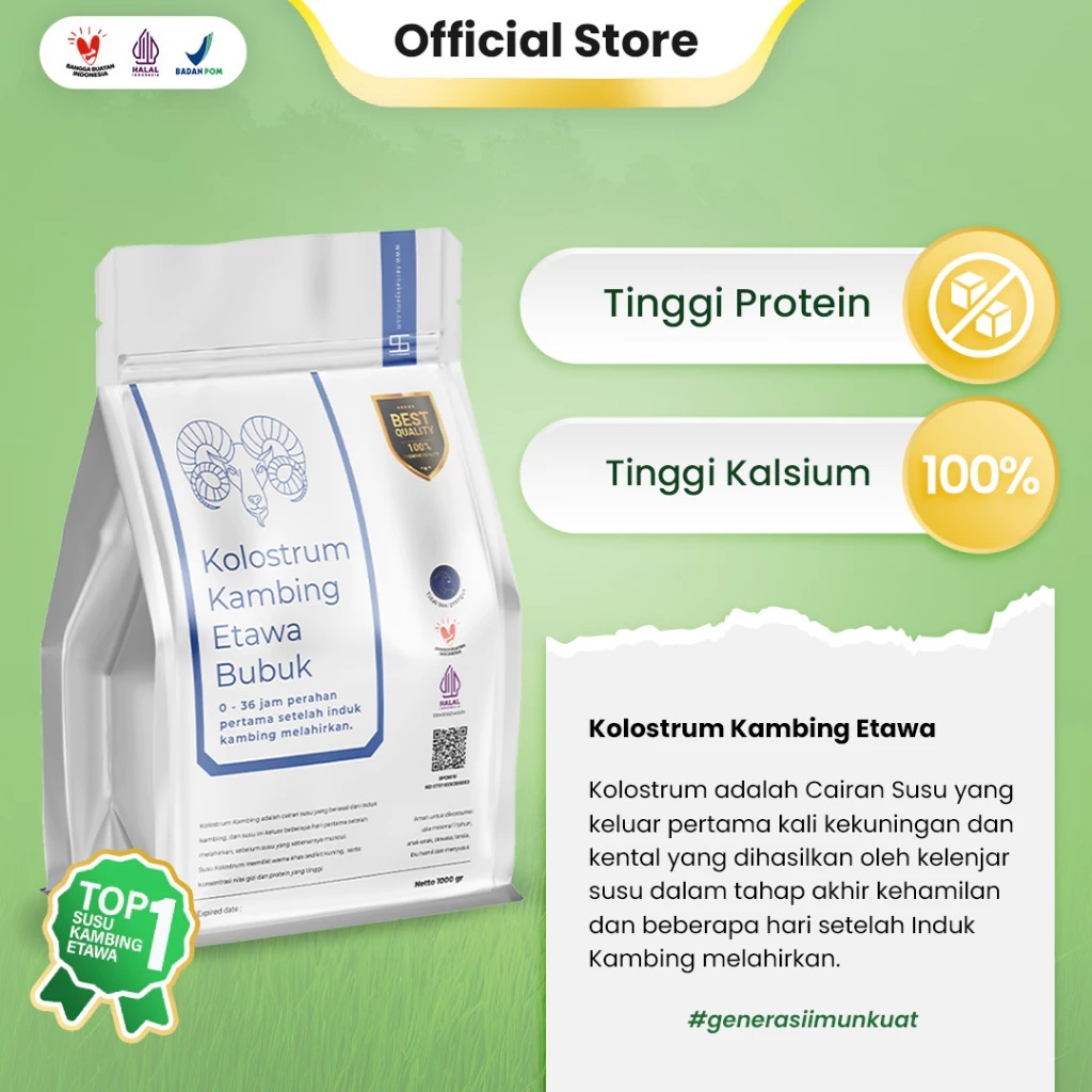 

Official Ternak Syams Susu Kambing Kolostrum Tinggi Kalsium dan Protein Bagus Untuk Sendi