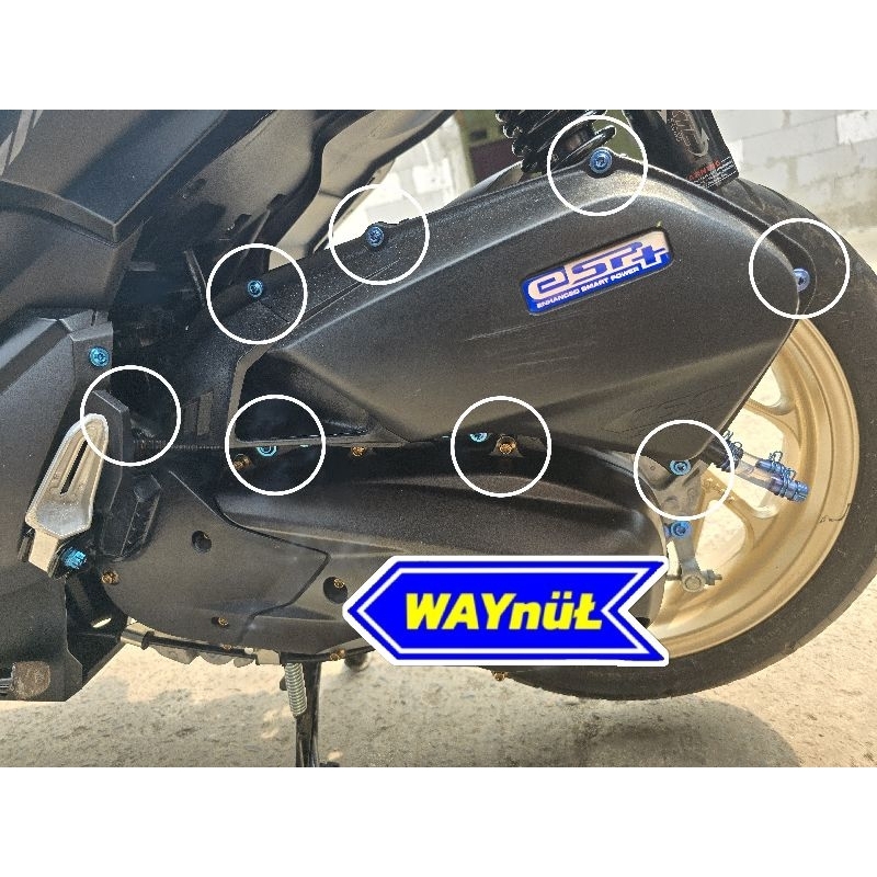 Baut filter Pcx160/Vario160 titanium (8biji)