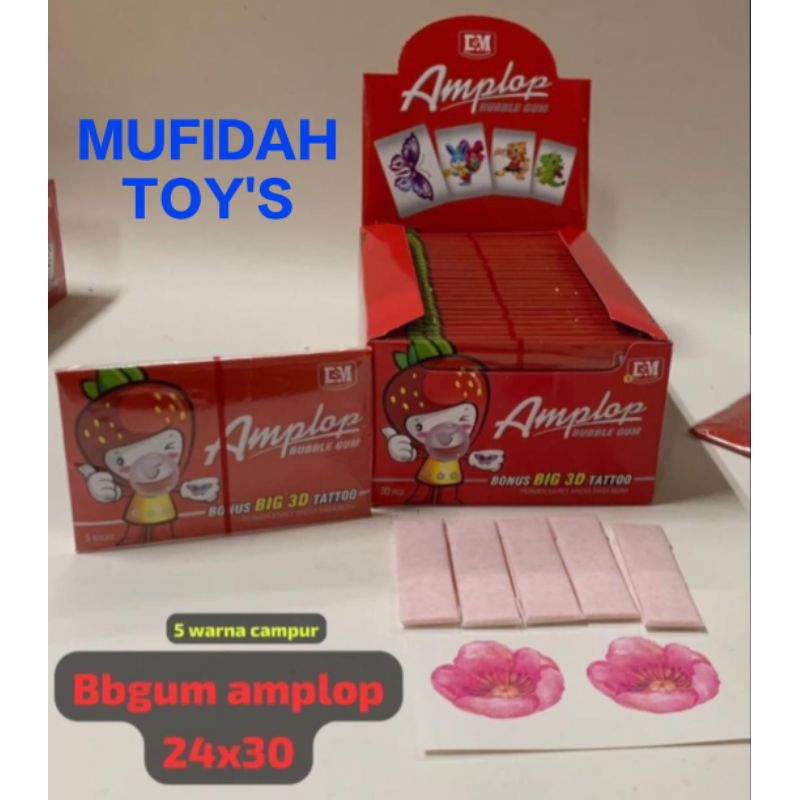 

PERMEN BUBBLE GUM AMPLOP 30 PCS