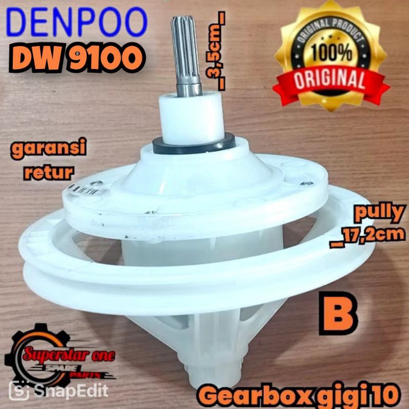 Gearbox mesin cuci Denpoo DW 9100 AS GERIGI 10