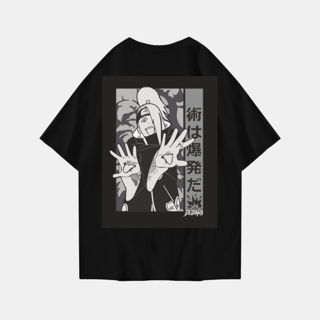 DEIDARA OVERSIZE T-SHIRT T-SHIRT NARUTO ANIME T SHIRT