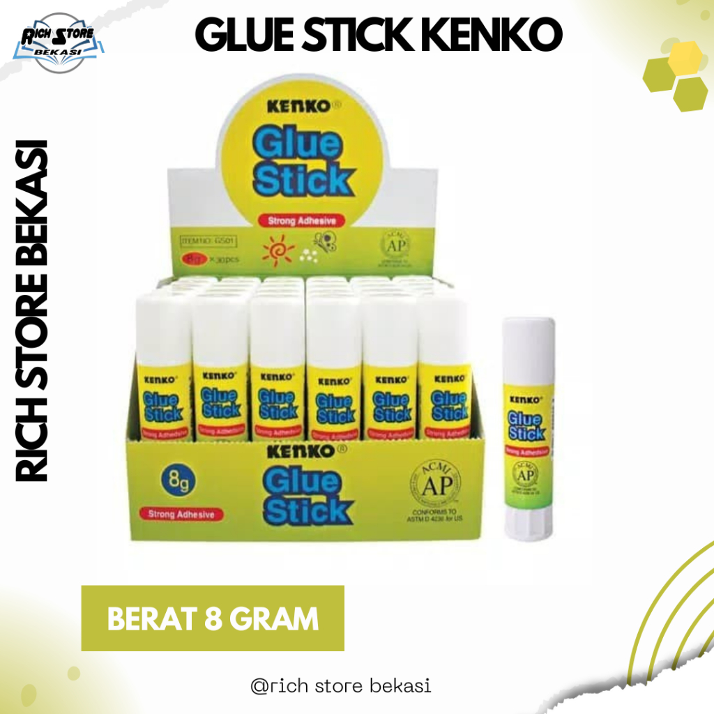 

LEM STICK MERK KENKO UKURAN KECIL BERAT 8 GRAM LEM KERTAS BERKUALITAS