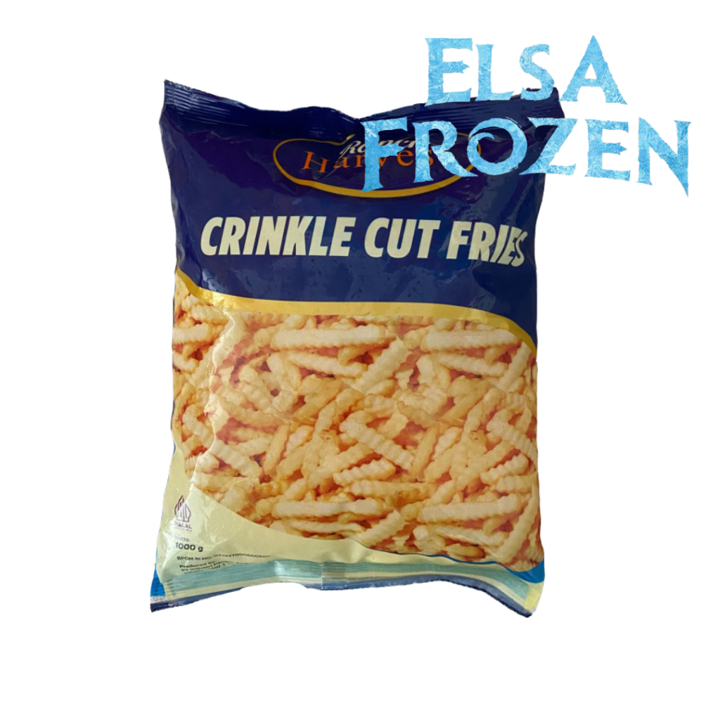 

RANCH HARVEST CRINKLE CUT 1KG / FRENCH FRIES KENTANG BEKU