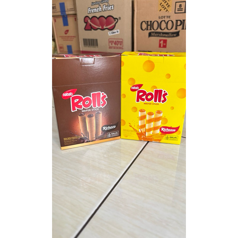 

Nabati Rolls Wafer Stick 1 box isi 20 bks