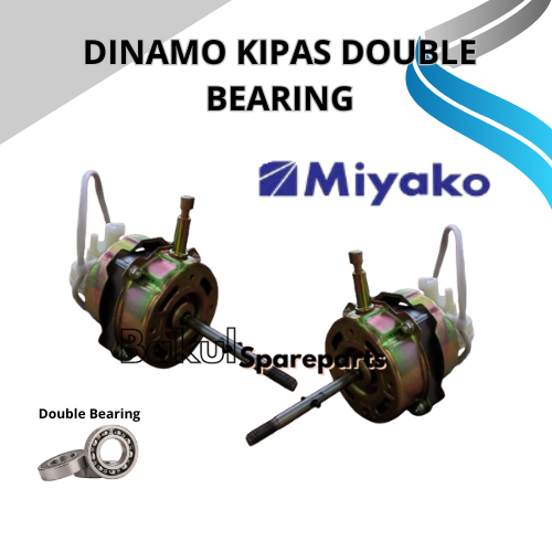 DINAMO KIPAS ANGIN MIYAKO BEARING | MOTOR KIPAS ANGIN DOUBLE BEARING