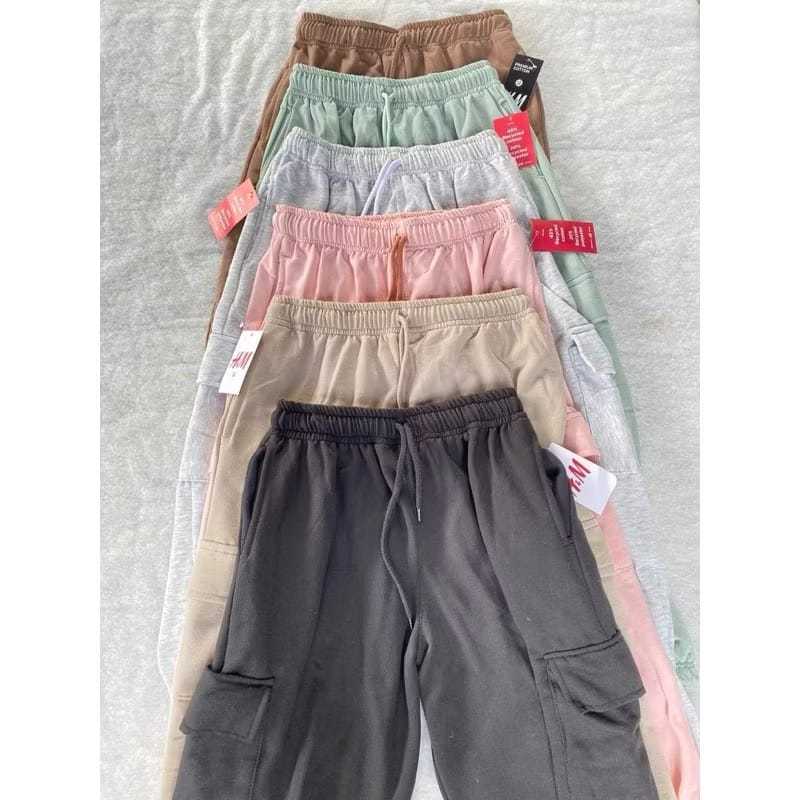 Jogger Cargo Pria Wanita HNM Celana Panjang Jogger Cargo Premium Wanita Pria