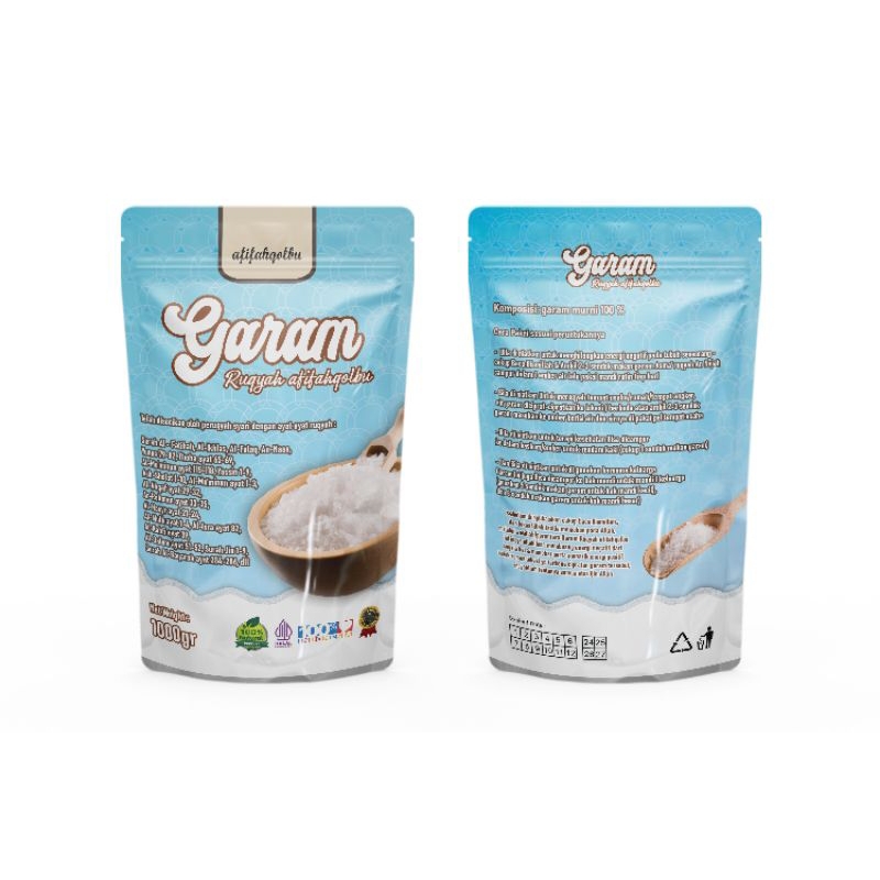 

garam ruqyah afifah qolbu 2 pcs bonus tasbih,air zam zam, dll