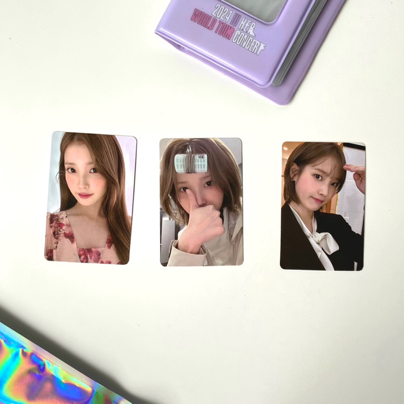 IU OFFICIAL PHOTOCARD PC MERCHANDISE HEREH IN JAKARTA PC PHOTOCARD KOLBUK COLLECTION BOOK KEYRING KE