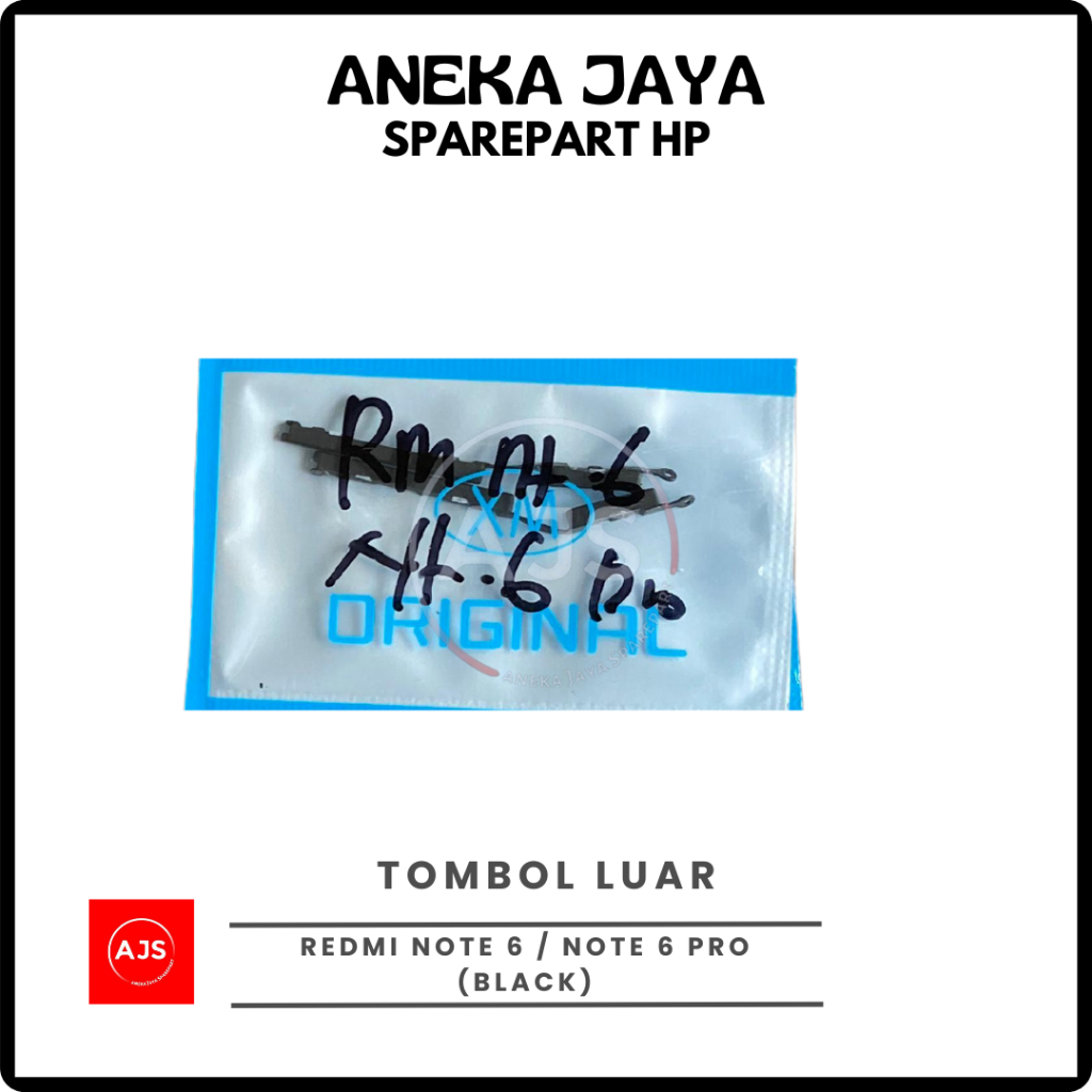 TOMBOL LUAR / KEYPAD / TOMBOL ON + OFF + VOLUME REDMI NOTE 6 / NOTE 6 PRO