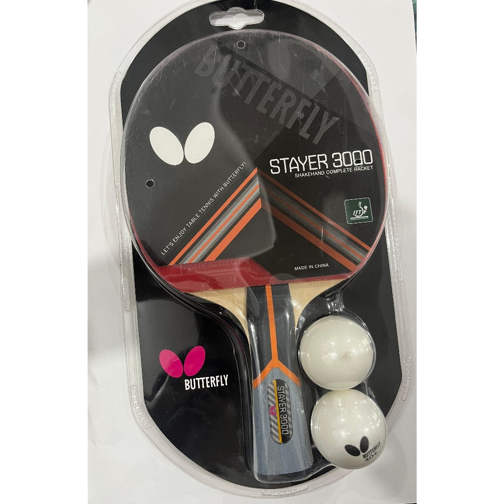 Bed Pingpong Tenis Meja Butterfly Stayer 3000 Original Free Bola