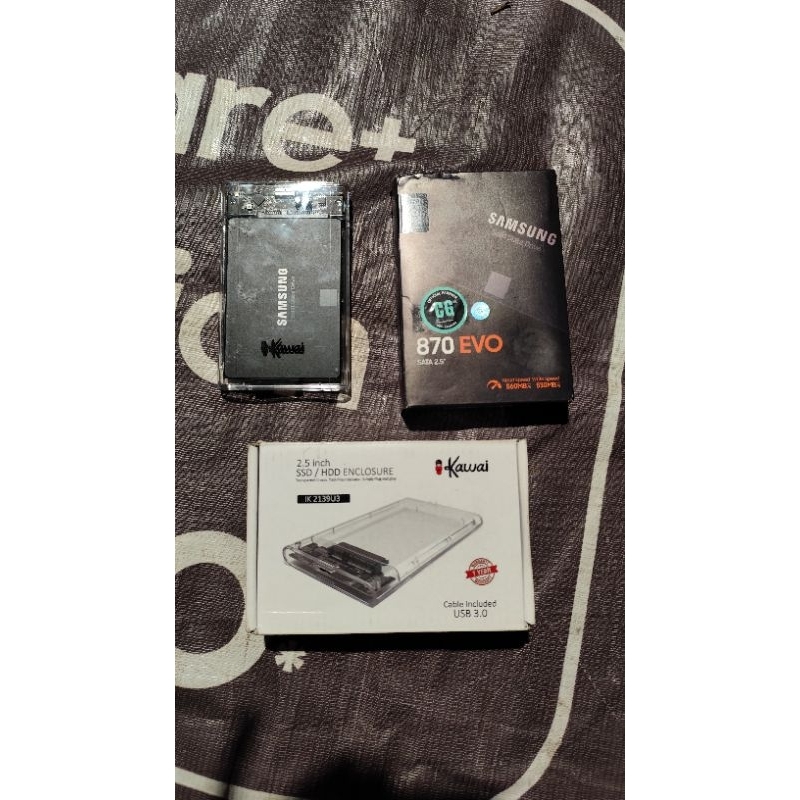 SSD SAMSUNG 870 EVO 250GB + ENCLOSURE DATA KAWAI