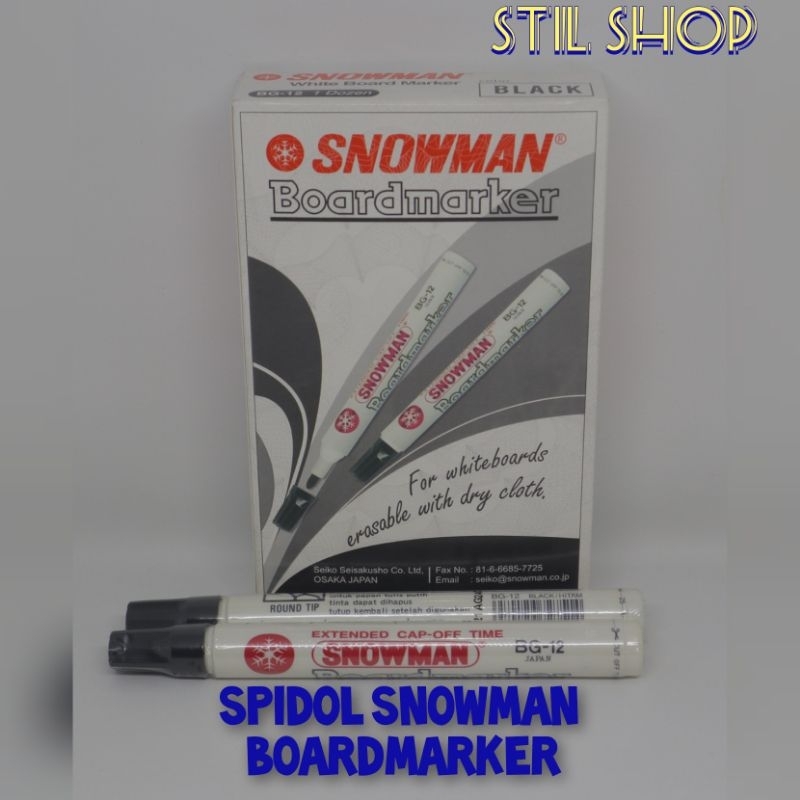 

SPIDOL SNOWMAN BOARDMARKER BG-12