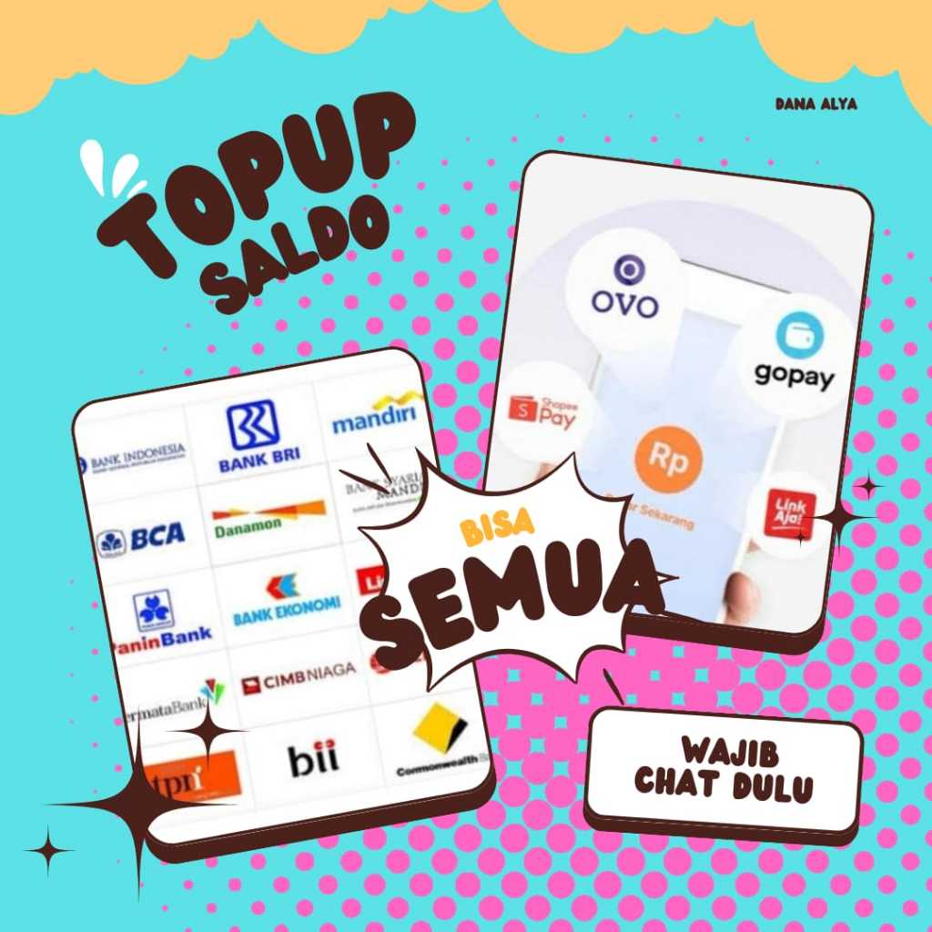 

ISI SALDO & ISI PULSA SEMUA ADA