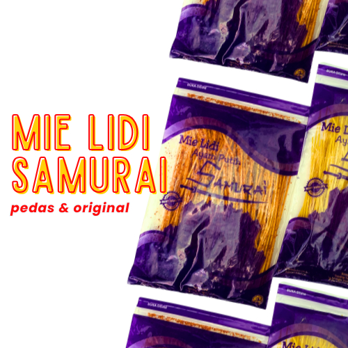 

Mie Lidi Samurai (Pedas dan Original)