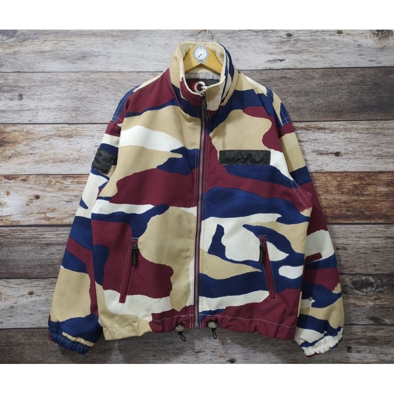 Jaket Vintage Goldwin Camo Ski Jacket Goldwin Vintage Jacket Vintage 90s