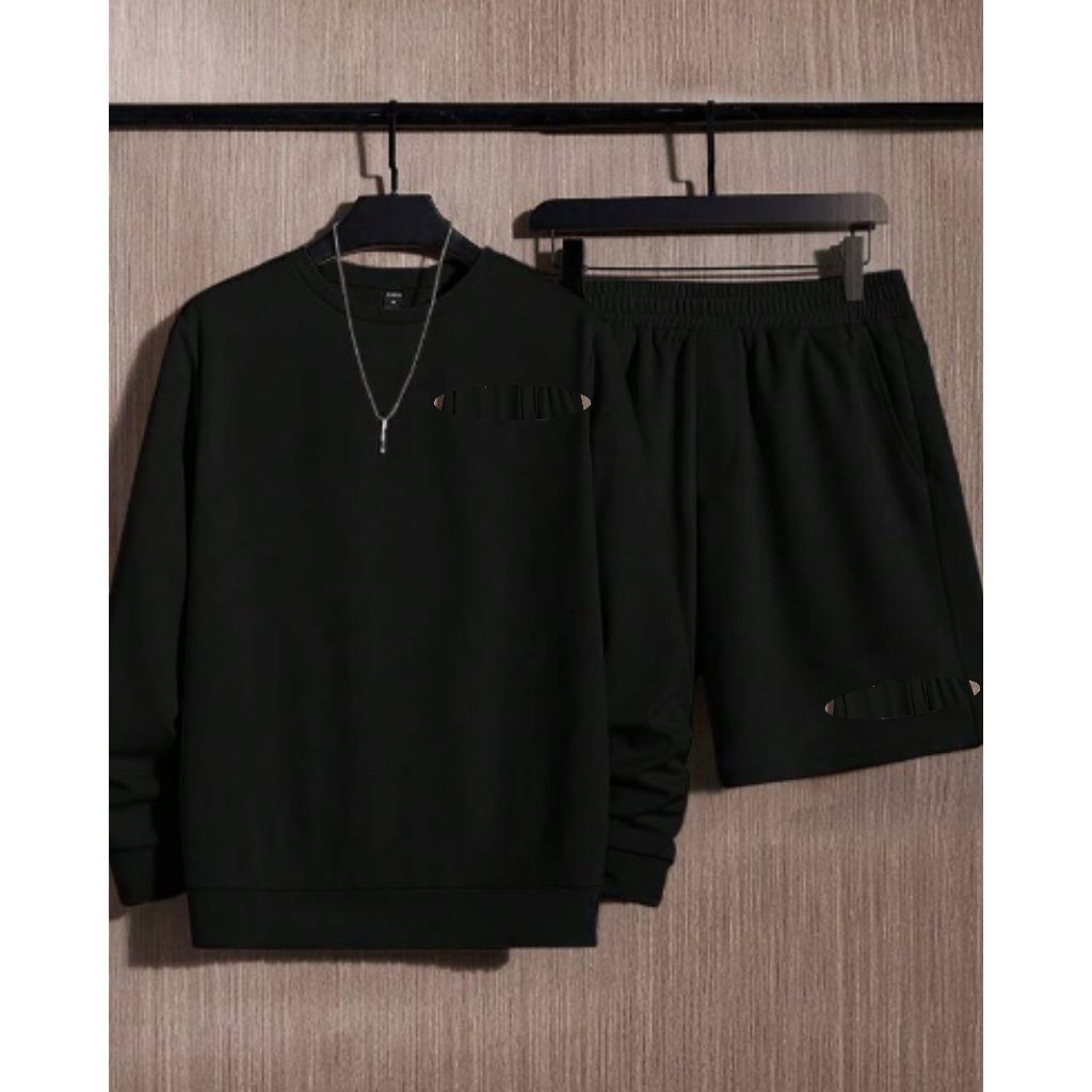 SWEATER POLOS ONE SET CELANA PENDEK CREWNECK ONE SET POLOS SWEATER PRIA WANITA CREWNECK PRIA WANITA 