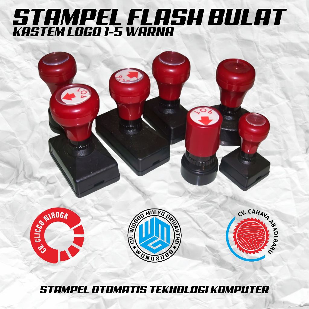 

Stampel Flash Stampel Otomatis Warna Bulat