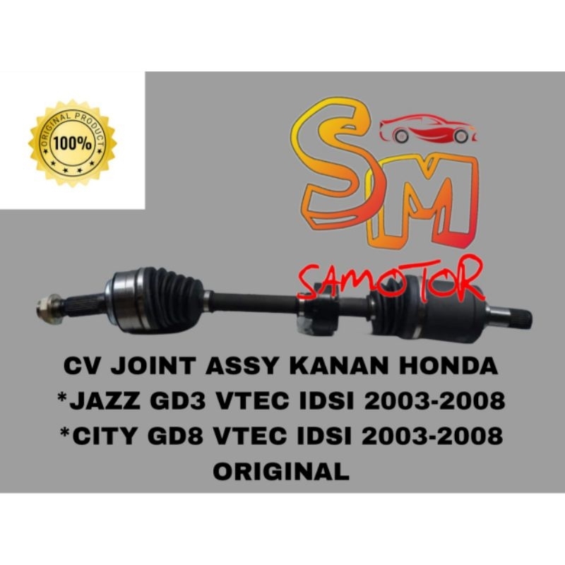 Cv joint assy As roda depan kanan 1pcs Honda Jazz gd3 City gd8 2003-2008 Original