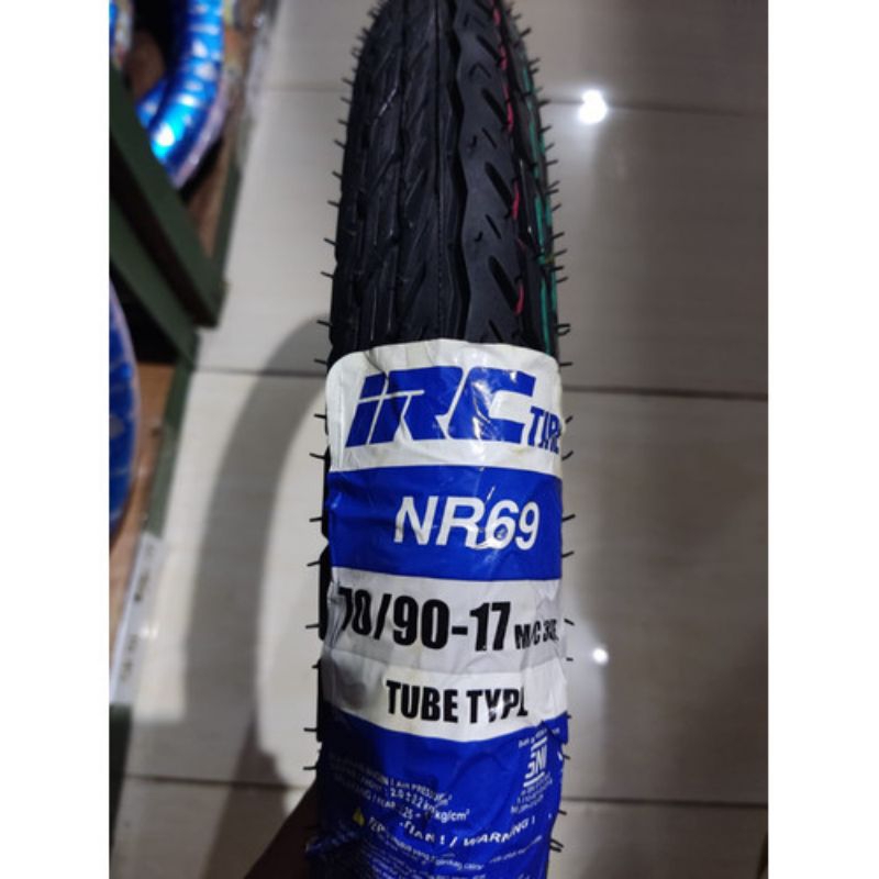 BAN LUAR MOTOR BEBEK IRC 70/90-17 NR69 & IRC 80/90-17 NR69 TUBETYPE (BUKAN TUBELES)