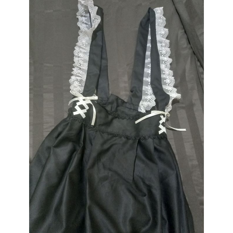 [ PRELOVED ] baju rok preloved jirai kei maid vintage thrift
